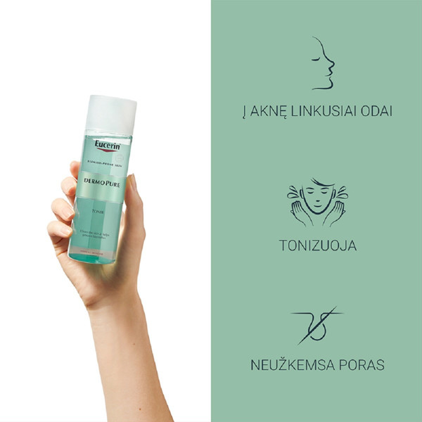 EUCERIN DERMOPURE, toniks ādai ar noslieci uz pinnēm, 200 ml attēls