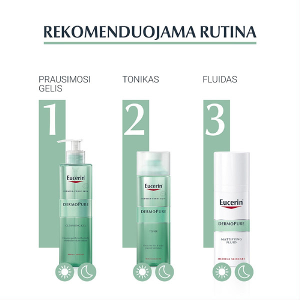 EUCERIN DERMOPURE, toniks ādai ar noslieci uz pinnēm, 200 ml attēls