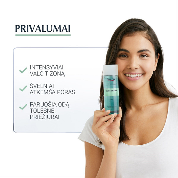 EUCERIN DERMOPURE, toniks ādai ar noslieci uz pinnēm, 200 ml attēls