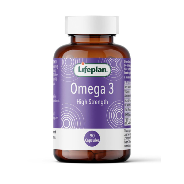 LifePlan Omega-3 Hi-Strenght, 1000 mg, 90 kapsulas attēls
