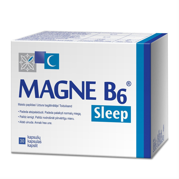 MAGNE B6 SLEEP, 30 kapsulas attēls