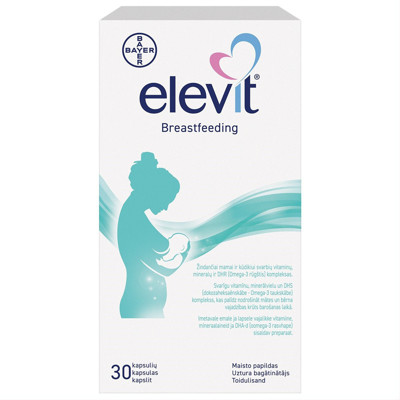 ELEVIT BREAST FEEDING, 30 kapsulas attēls