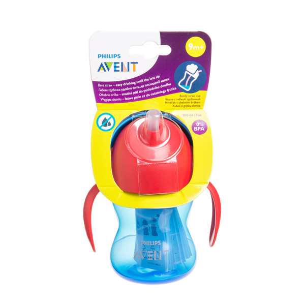PHILIPS AVENT, necaurlaidīga krūze ar salmiņu, SCF796/01, 200 ml attēls
