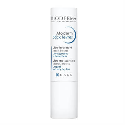 BIODERMA ATODERM, mitrinošs lūpu zīmulis ar aveņu smaržu, 4g attēls