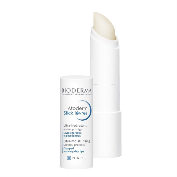 BIODERMA ATODERM, увлажняющий карандаш для губ с ароматом малины, 4 г изображение