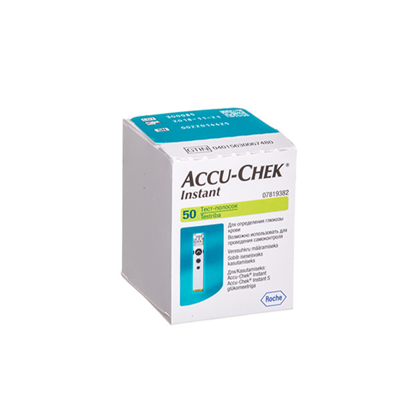 ACCU-CHEK INSTANT, diagnostikas strēmeles, 50 gab. attēls