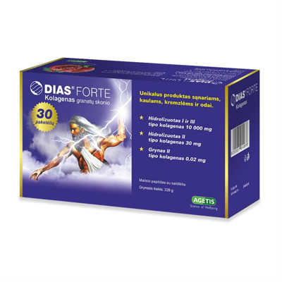 DIAS FORTE, kolagēns, granātābolu garša, 30 paciņas attēls