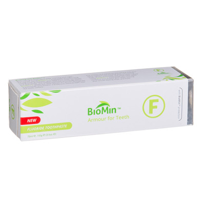 BIOMIN F, zobu pasta, ar bioaktīvo stiklu jutīgiem zobiem, 75 ml attēls