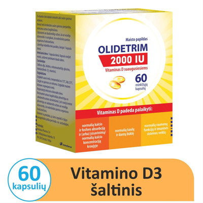 OLIDETRIM 2000 televizors, 60 mīkstās kapsulas attēls