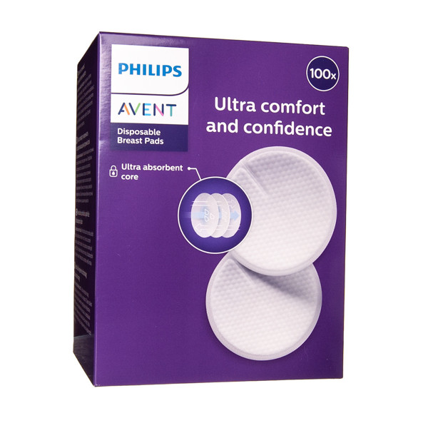 PHILIPS AVENT, vienreizējās lietošanas krūštura paliktņi, SCF254/13, 100 gab. attēls