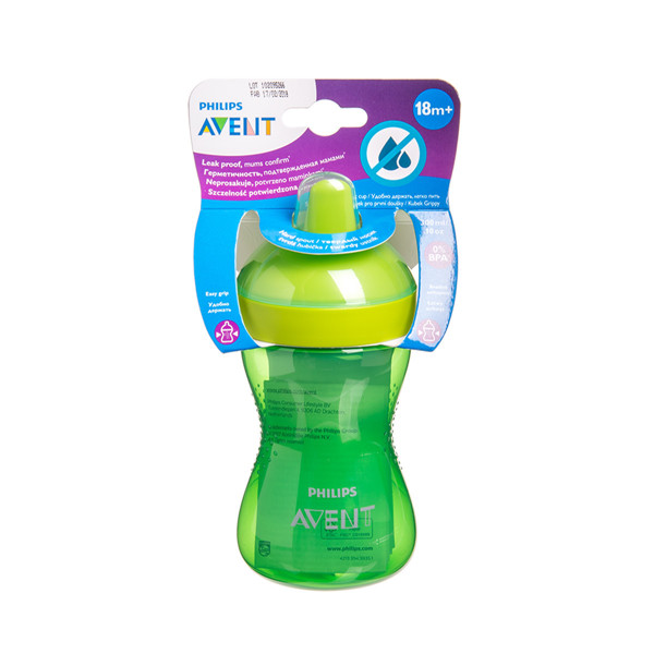 PHILIPS AVENT, neizšļakstīta krūze ar cietu snīpi, 18 mēneši+, SCF804/03, 300 ml attēls
