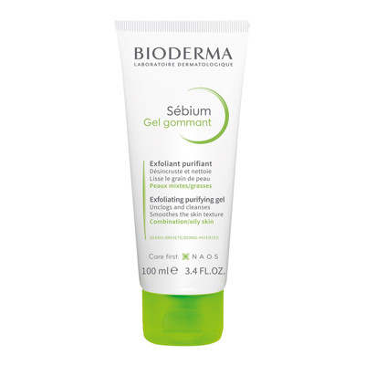 BIODERMA SEBIUM GEL GOMMANT, sejas skrubis taukainai, kombinētai ādai, 100 ml attēls