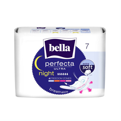 BELLA PERFECTA ULTRA NIGHT SOFT, higiēnas paketes, 7gab. attēls