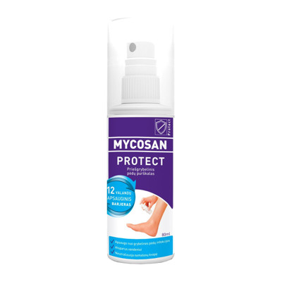 MYCOSAN PROTECT, pretsēnīšu aerosols kājām, 80 ml attēls