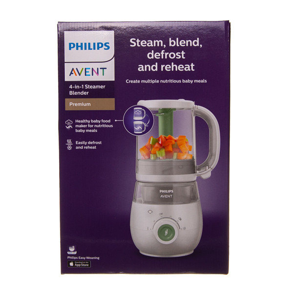 PHILIPS AVENT, tvaikonis un blenderis, 4/1, zaļš, SCF885/01 attēls