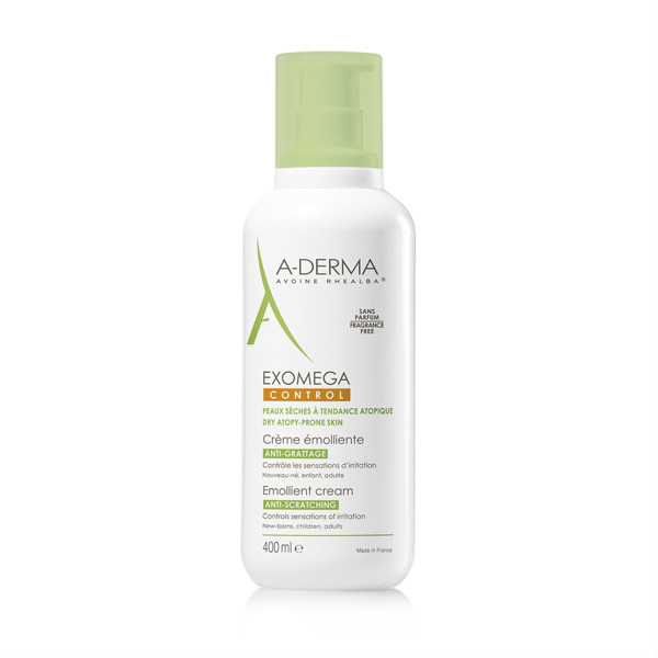 A-DERMA EXOMEGA CONTROL, krēms-mīkstinošs līdzeklis sausai ādai ar noslieci uz atopisko dermatītu, 400 ml attēls