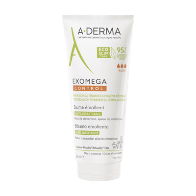 A-DERMA EXOMEGA CONTROL, balzams-mīkstinošs līdzeklis ļoti sausai ādai ar noslieci uz atopisko dermatītu, 200 ml attēls