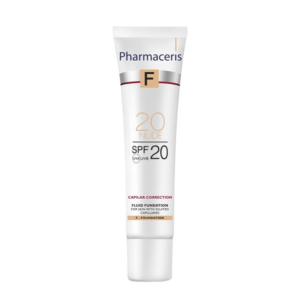 PHARMACERIS F CAPILLAR CORRECTIVE UNIFYING, pulveris, kas samazina kapilāru redzamību, Nr.20, SPF 20, 30 ml attēls