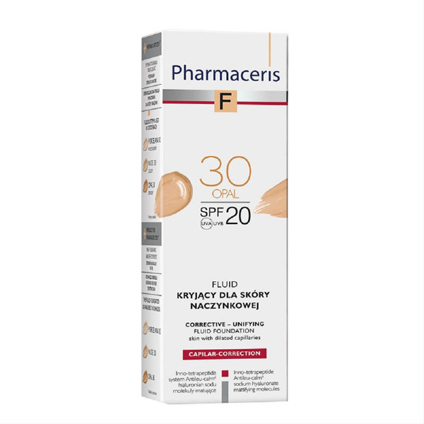 Pharmaceris F, KAPILĀRU KOREKTĪVS, pulveris nr.30, SPF20, 30ml attēls
