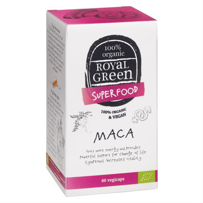 ROYAL GREEN Bio Maca, 500 mg, 60 kapsulas attēls
