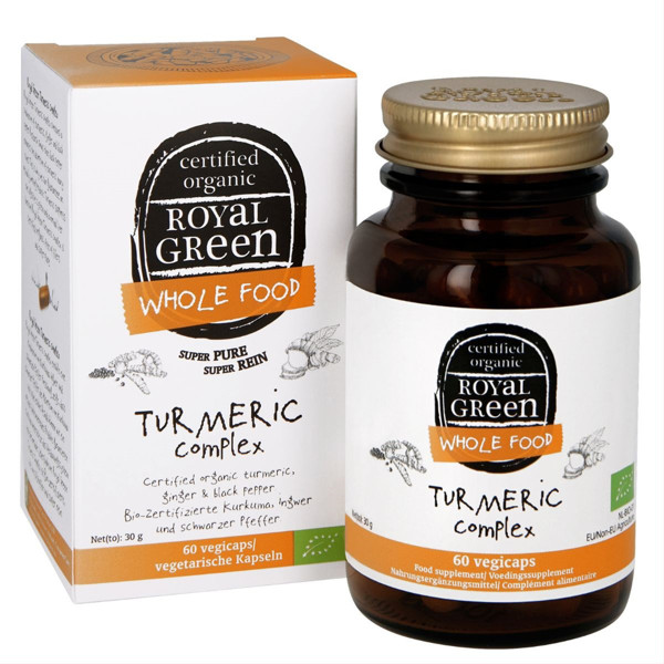 ROYAL GREEN Bio kurkuma komplekss, 60 kapsulas attēls