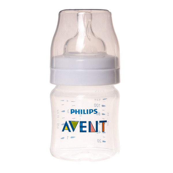 PHILIPS AVENT, pudelīte "Anti-colic" ar nipeli jaundzimušajam, 0 mēneši+, SCY100/01, 125 ml attēls