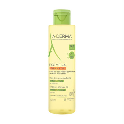A-DERMA EXOMEGA CONTROL, dušas eļļa, 200 ml attēls