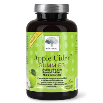 NEW NORDIC APPLE CIDER GUMMIES, 60 košļājamie attēls