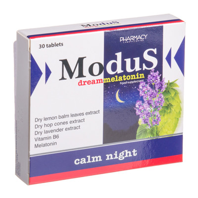 MODUS DREAM MELATONIN, 30 tabletes attēls