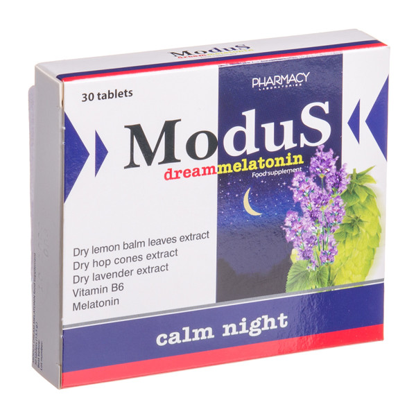 MODUS DREAM MELATONIN, 30 tabletes attēls
