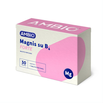 AMBIO magnijs ar B6 forte, 30 tabletes attēls