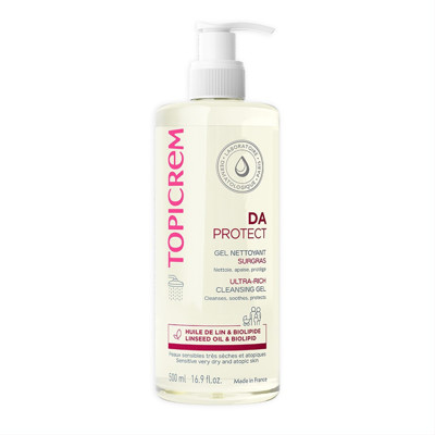 TOPICREM DA PROTECT, barojošs tīrīšanas gels atopiskai ādai, 500 ml attēls