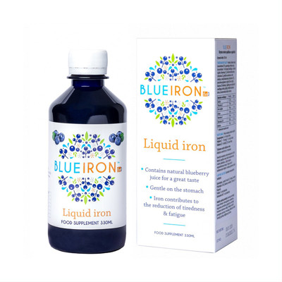 BLUEIRON, šķidrs uztura bagātinātājs ar dzelzi, 330 ml. attēls