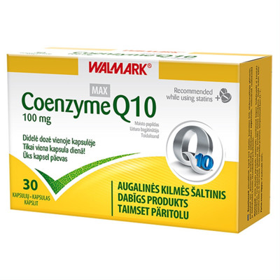 WALMARK COENZYME Q10, 100 mg, 30 kapsulas attēls