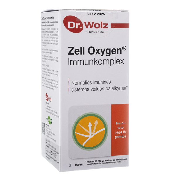 DR. WOLZ ZELL OXYGEN IMMUNKOMPLEX, 250 ml attēls