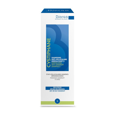 BIORGA CYSTIPHANE S, balansējošs šampūns pret blaugznām, 200 ml attēls