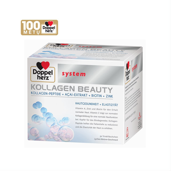 DOPPELHERZ SYSTEM KOLLAGEN BEAUTY, 30 pudeles attēls