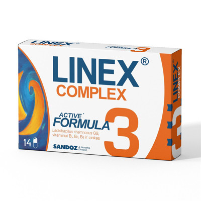 LINEX COMPLEX, 14 kapsulas, izturīgas pret kuņģa sulu attēls