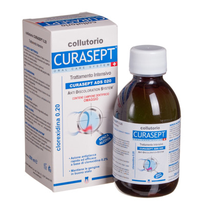 CURASEPT ADS 020, skalošanas šķidrums ar 0,20% hlorheksidīnu, 200 ml attēls