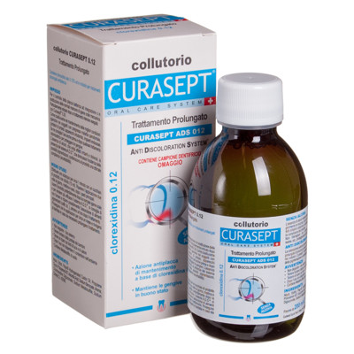 CURASEPT ADS 212, skalošanas šķidrums ar 0,12% hlorheksidīnu, 200 ml attēls