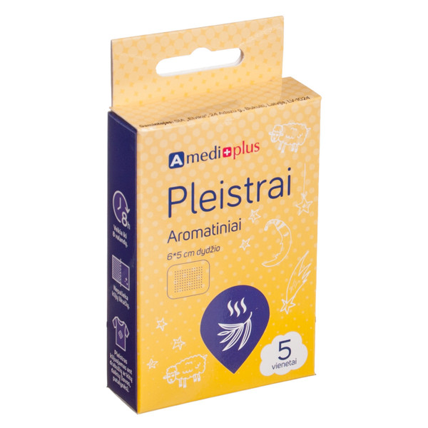 AMEDIPLUS, aromātiskais plāksteris, 5 gab. attēls