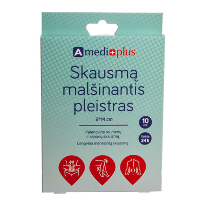AMEDIPLUS, pretsāpju plāksteris, 10 gab. attēls