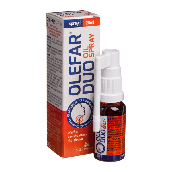 OLEFAR DUO OIL SPRAY, aerosols, 20 ml attēls