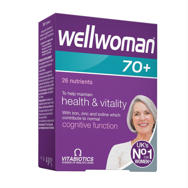 WELLWOMAN 70+, 30 tabletes attēls