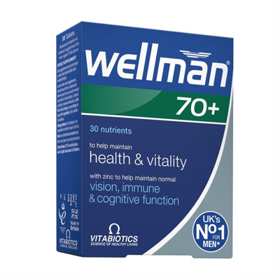 WELLMAN 70+, 30 tabletes attēls