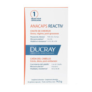 DUCRAY ANACAPS REACTIV, uztura bagātinātājs pret reaktīvu matu izkrišanu, 30 kapsulas attēls