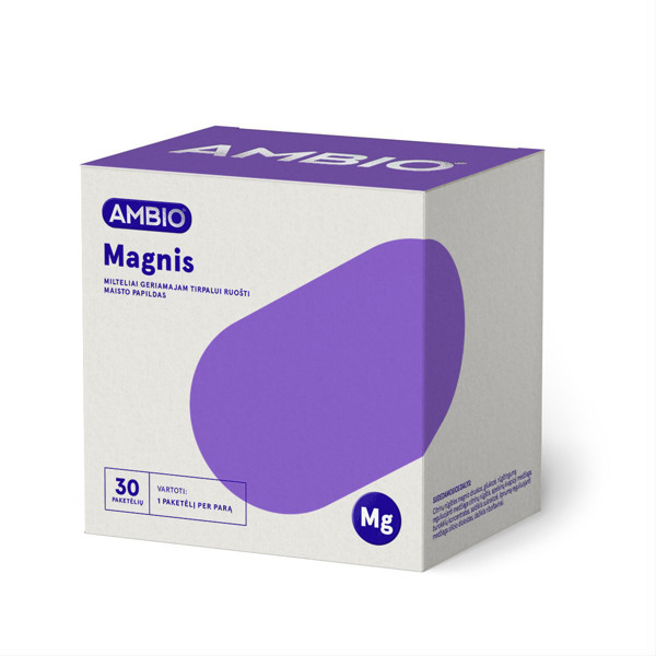 AMBIO magnijs, 375 mg, 30 paciņu pulveris, šķīduma pagatavošanai attēls