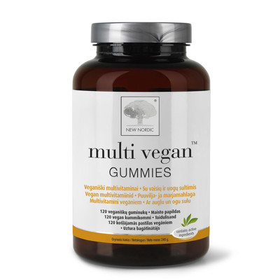NEW NORDIC MULTI VEGAN GUMMIES, 120 gumiji attēls