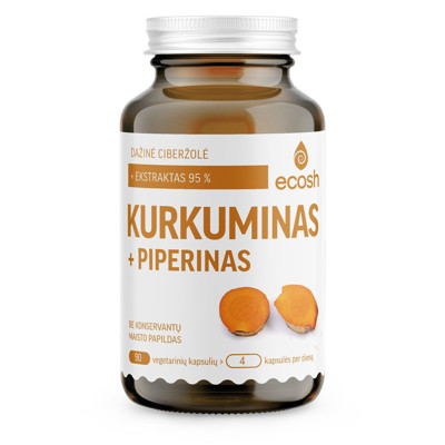 ECOSH kurkumīns, 500 mg, 90 kapsulas attēls