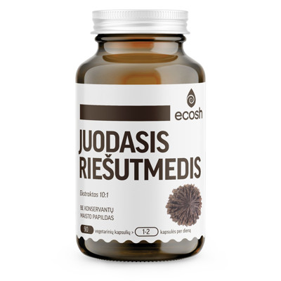 ECOSH melnais  riekstkoks (black walnut), 500 mg, 90 kapsulas attēls
